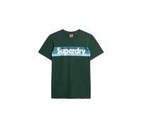 Superdry Retro Stripe Logo Short Sleeve T-shirt Green L Men
