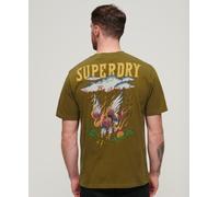 Superdry Mens Tattoo Graphic Loose Fit T-Shirt