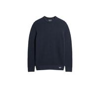 Superdry Men's Textured Crew Knit Jumper T-Shirt, Eclipse Navy Heather, XXXL