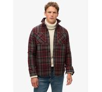 Superdry Merchant Quilted Long Sleeve Shirt Brown 2XL Men