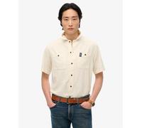 Superdry Mens The Merchant Store - Short Sleeve Textured Shirt Size L