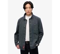 Superdry, MERCHANT STRIPE WORKER JACKET JKT, M5012064A, Indigo Stripe, XXL, MEN