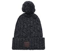 Superdry Men's Trawler Cable Beanie Hat, Charcoal/Black Twist, One Size