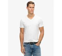 Superdry Mens V-Neck Slub Short Sleeve T-Shirt