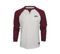 Superdry Vintage Athletic Baseball Long Sleeve T-shirt Red,Grey L Men