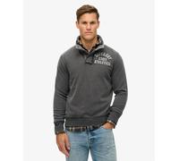 Superdry Mens Vintage Athletic Half Button Jumper