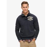 Superdry Mens Vintage Athletic Half Button Jumper Size M