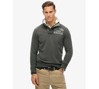 Superdry Mens Vintage Athletic Half Button Sweatshirt