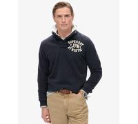 Superdry Mens Vintage Athletic Half Button Sweatshirt