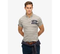 Superdry Vintage Athletic Short Sleeve Polo Grey L Men