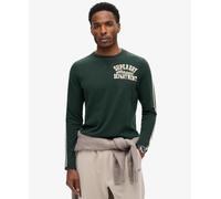 Superdry Vintage Athletic Long Sleeve T-shirt Green XL Men