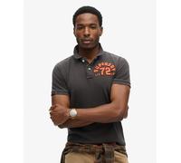 Superdry Vintage Athletic Short Sleeve Polo Grey XL Man