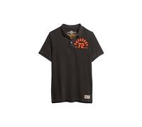 Superdry Men's Vintage Athletic Polo t1-Pique (m), Black Wash, M