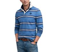 Superdry Mens Vintage Athletic Stripe Rugby Top Blue Stripe