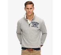 Superdry Vintage Athletic Half Zip Sweatshirt Grey L Men