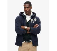 Superdry Vintage Athletic Full Zip Sweatshirt Blue S Man