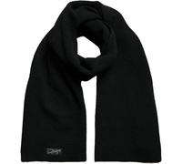 Superdry Men's Vintage Classic Winter Scarf Black