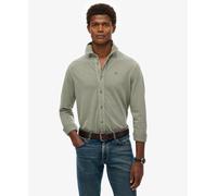 Long-sleeve pique shirt Superdry Vintage Destroy Vert S
