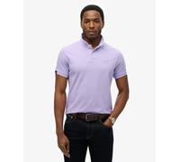 Superdry Vint Destroy Short Sleeve Polo Purple L Man