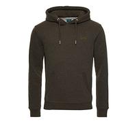 Superdry Men's Vintage Embroidery Hoodie Sweatshirt, Olive Marl, L