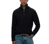 Superdry Mens Vintage 'Jacob' Cable Knit Half Zip Jumper