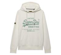 Superdry Mens Vintage Logo Classic Hoodie, Hooded Cotton Sweatshirt