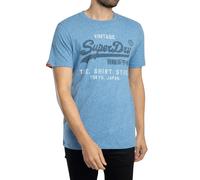 Superdry Men's Vintage Logo Classic Relaxed T-Shirt, Blue