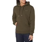 Superdry Men's Vintage Logo Emb Hood Sweatshirt, Olive Marl, L