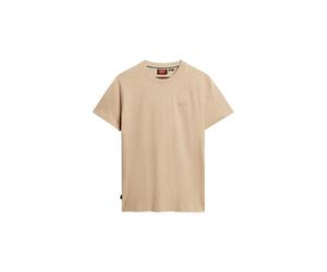 Superdry Men's Vintage Logo Emb Tee T-Shirt, Tan Brown Fleck Marl, 3XL