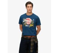 Superdry Vl Tokyo Relaxed Fit Short Sleeve T-shirt Blue XL Men