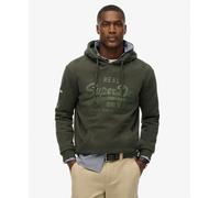 Hooded sweatshirt Superdry Vintage Logo Tonal Vert S