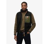 Superdry Mens Vintage Retro Borg Fleece Gilet