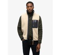 Superdry Mens Vintage Retro Borg Fleece Gilet