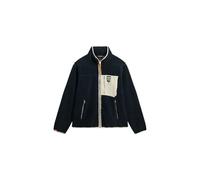 Superdry Men's Vintage Retro Full Zip Fleece Jacket, Dark Navy, L