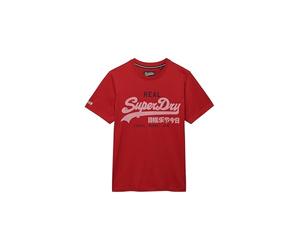 Superdry Men's Vl Classic Tee T-Shirt, Base Red, M