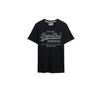 Superdry Mens 'Vl Classic Tee' Vintage Lable T-Shirt - Shorts Sleeve (Eclipse Navy) XL