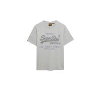 Superdry Men's Vl Heritage Relaxed Tee T-Shirt, College Grey Marl, 3XL