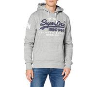 Superdry Men's Vl Ns Hood Hooded sweatshirt Not Applicable, Gray Marl, M