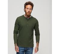 Superdry Mens Waffle Long Sleeve Half Button Top