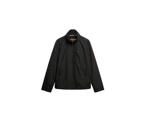 Superdry Men's Windbreaker Jacket without Hood with Logo, deep black, L