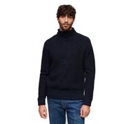 Superdry Merchant Cable High Neck Sweater Blue S Men