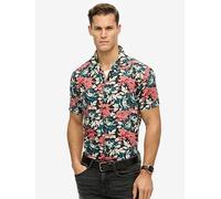 Superdry Merchant Hawaiian Short Sleeve Shirt - Multi, Multi, Size S, Men Print