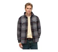 Superdry Merchant Heavy Checked Shirt Homestead Ombre Navy