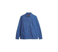 Superdry Merchant Linen Blend Overshirt M Blue