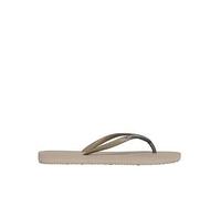 Superdry Metallic Flip Flops - Beige, Beige, Size 7-8, Women Beige