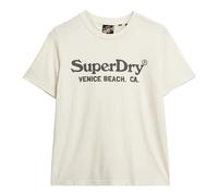 Superdry Metallic Venue Relaxed Short Sleeve T-shirt Beige XS Women