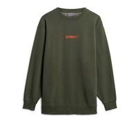 Superdry Micro Logo Graphic Loose Sweatshirt Green 2XL Men