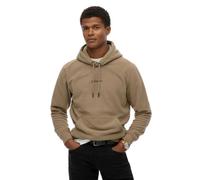 Superdry Micro Logo Fleece Hoodie Brown - XL