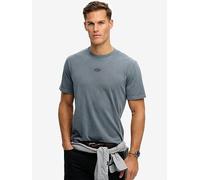 Superdry Micro Logo Relaxed T-Shirt, Grey, Size L, Men Grey