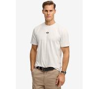 Superdry Micro Logo Relaxed T-Shirt, White, Size L, Men White